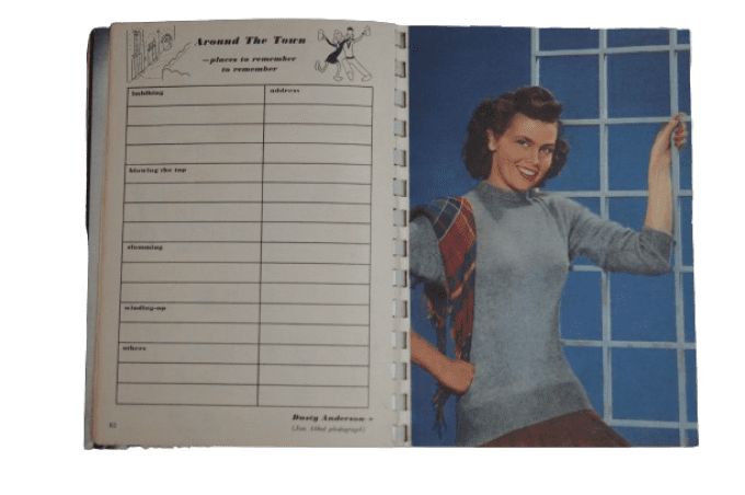 AGENDA DATE BOOK PIN-UP ESQUIRE 1943