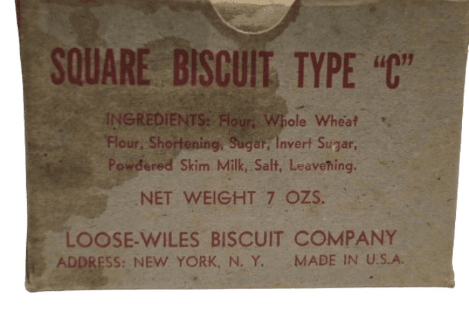 BOITE COMPLETE RATION SQUARE BISCUIT TYPE C