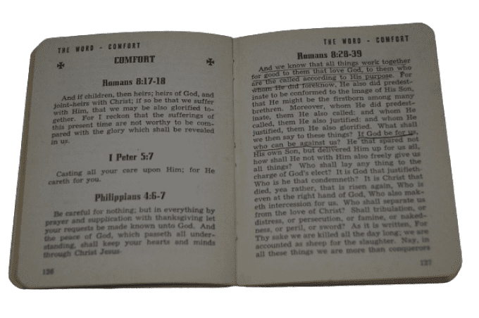 LIVRET RELIGIEUX SERVICE PRAYER 1941 LILIE CARNEY WAC