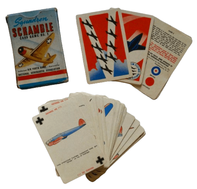 JEU DE CARTES RECONNAISSANCE AVIONS 1942