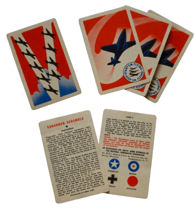 JEU DE CARTES RECONNAISSANCE AVIONS 1942