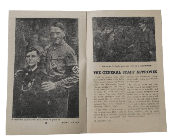 MAGAZINE ARMY TALKS DEC 1944 "WHO MADE HITLER ?"