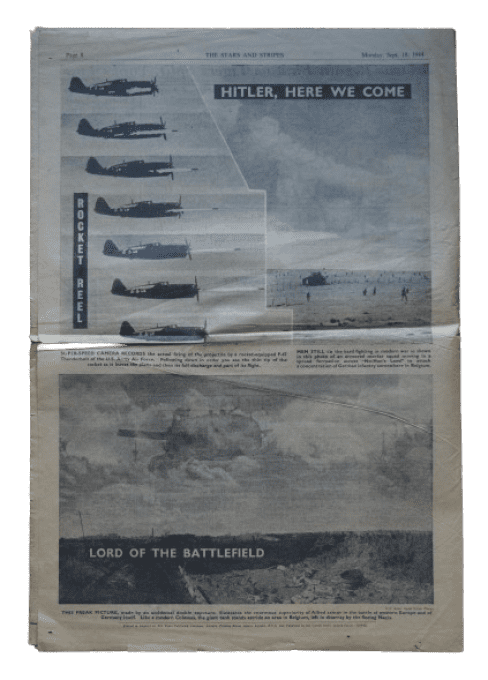 JOURNAL STARS AND STRIPES 18 SEPT 1944 MARKET GARDEN AIRBORNE