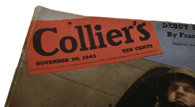 MAGAZINE COLLIER'S 1943 PARACHUTISTE