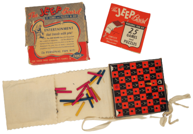 JEU DE POCHE "THE JEEP BOARD" 1944