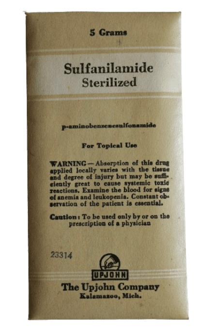 SACHET SULFANILAMIDE THE UPJOHN COMPANY