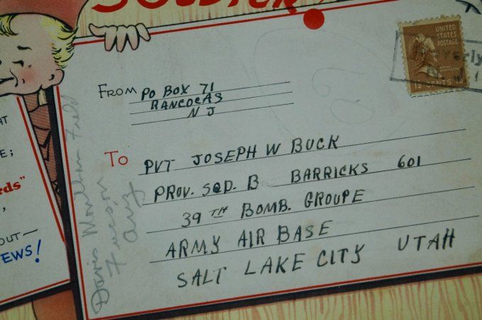 KIT "JIFFY CARDS" PVT BUCK 39TH BOMB GROUP