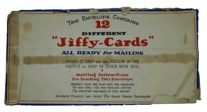 KIT "JIFFY CARDS" PVT BUCK 39TH BOMB GROUP