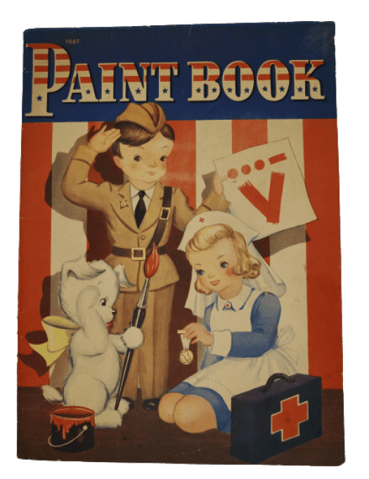 LIVRE COLORIAGE PAINT BOOK 1943