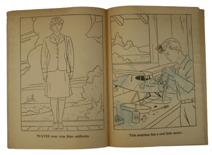 LIVRE COLORIAGE PAINT BOOK 1943