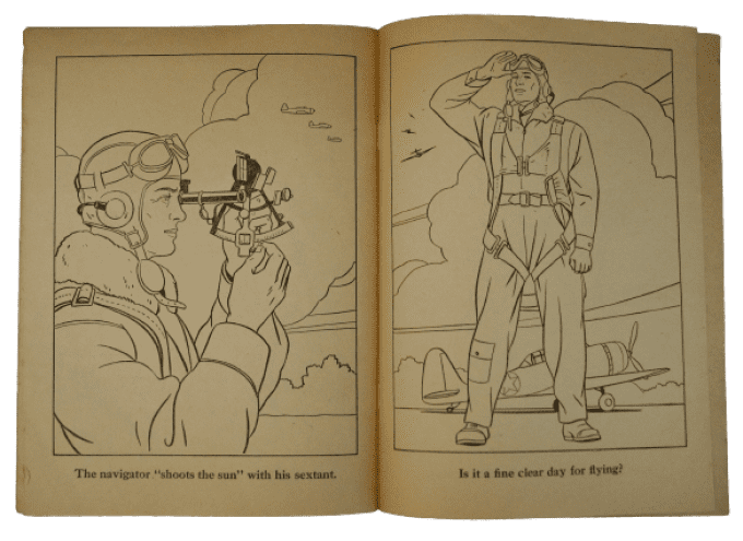 LIVRE COLORIAGE PAINT BOOK 1943