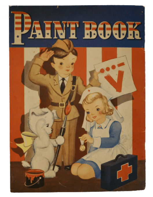 LIVRE COLORIAGE PAINT BOOK 1943