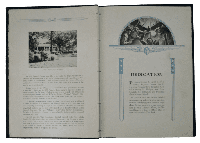LIVRE FORT BENNING YEAR BOOK 1940