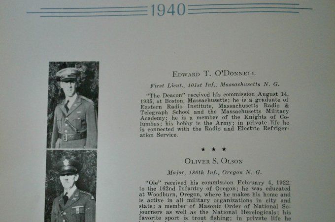 LIVRE FORT BENNING YEAR BOOK 1940