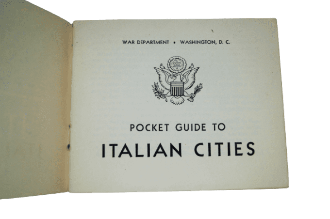 POCKET GUIDE ITALIAN CITIES 1944