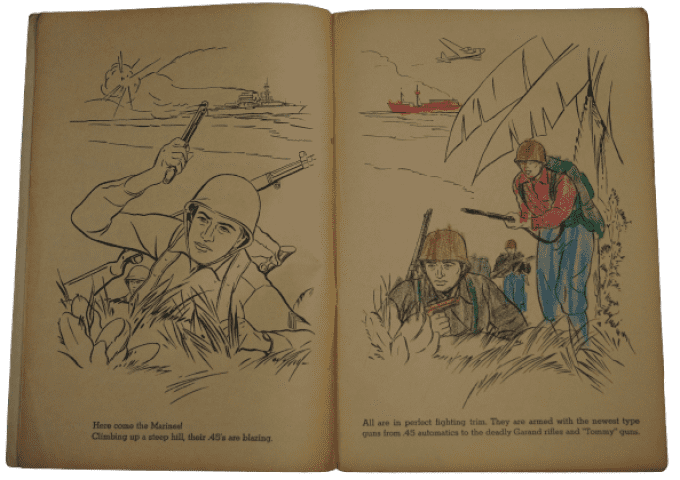 LIVRE COLORIAGE THE US MARINES 1943