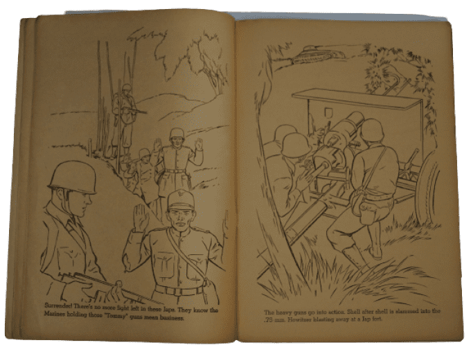 LIVRE COLORIAGE THE US MARINES 1943