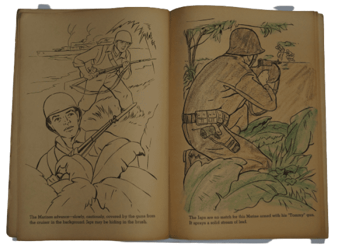 LIVRE COLORIAGE THE US MARINES 1943