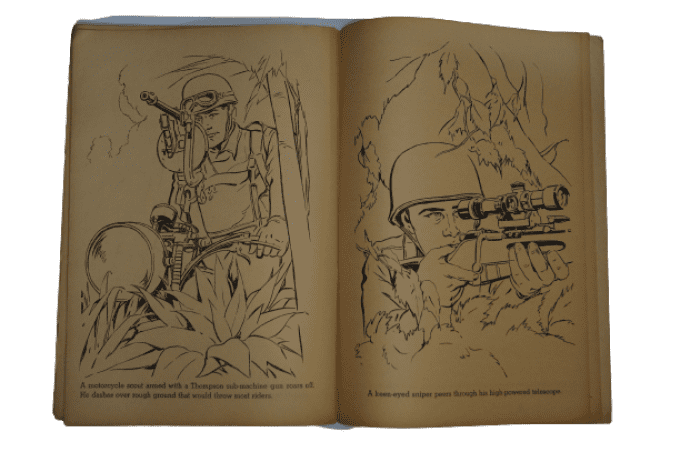 LIVRE COLORIAGE THE US MARINES 1943