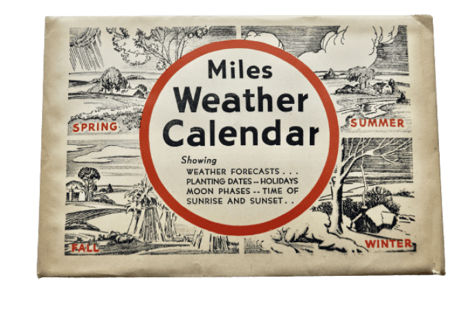 CALENDRIER 1943 MILES 