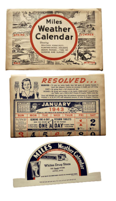 CALENDRIER 1943 MILES 