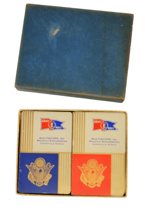 COFFRET JEUX DE CARTES ARMY NAVY