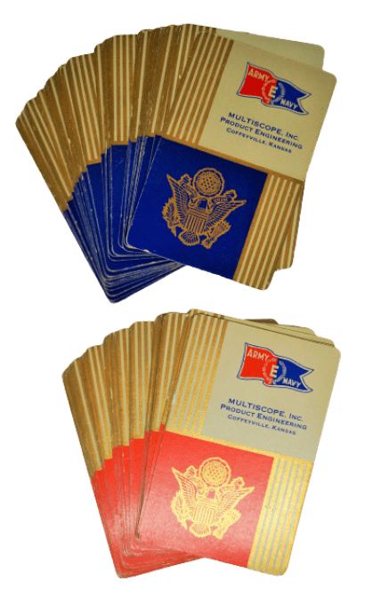 COFFRET JEUX DE CARTES ARMY NAVY