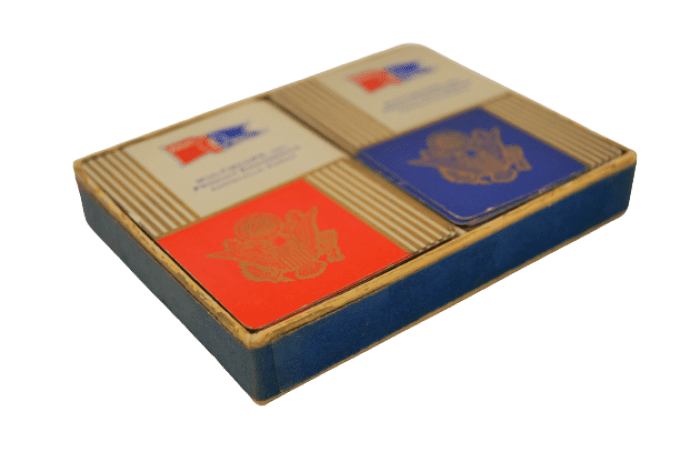 COFFRET JEUX DE CARTES ARMY NAVY