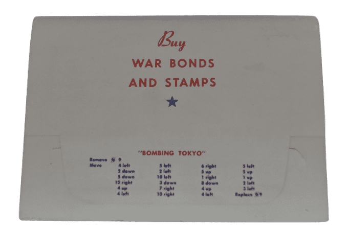 JEU BOMBING TOKYO "BUY WAR BONDS" 1942