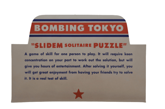 JEU DE POCHE BOMBING TOKYO 1942