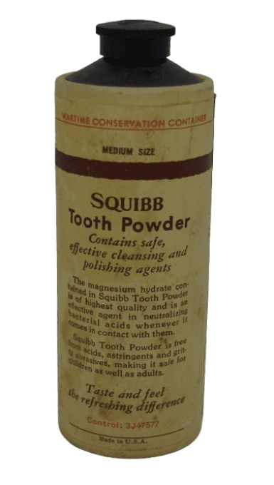 DENTIFRICE SQUIBB WARTIME CONTAINER