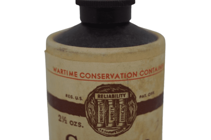 DENTIFRICE SQUIBB WARTIME CONTAINER
