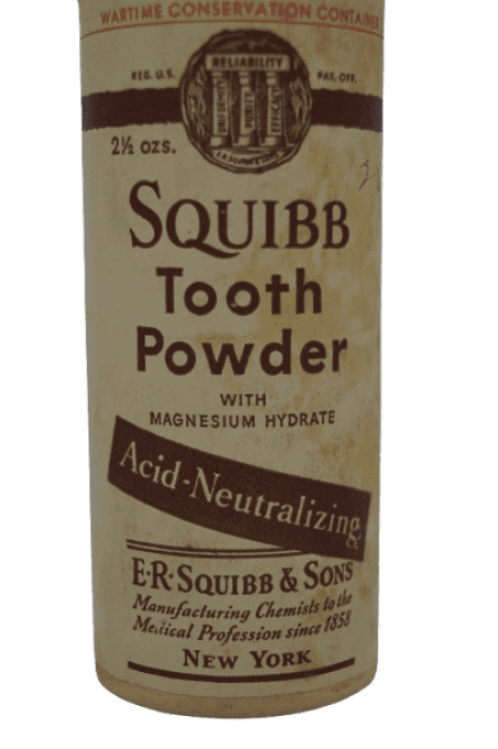 DENTIFRICE SQUIBB WARTIME CONTAINER