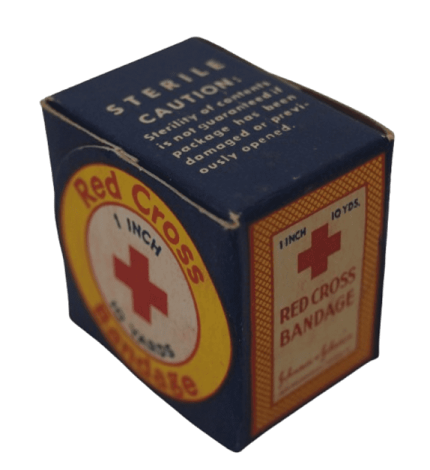 FIRST AID KIT JOHNSON & JOHNSON WARTIME CONTAINER