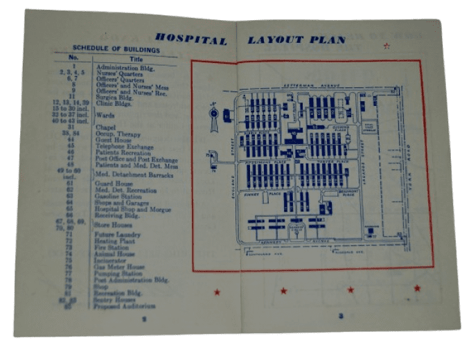 LIVRET CRILE GENERAL HOSPITAL 1944 US ARMY