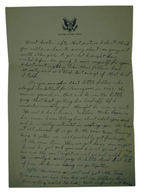 LETTRE PVT DOERRMANN ET LIVRET VENEREAL DISEASE 1943
