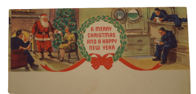 KIT DE CORRESPONDANCE US NAVY NOEL 1943