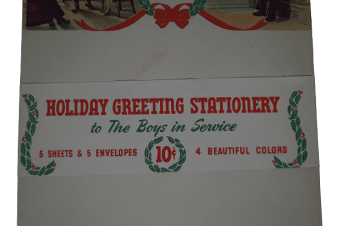 KIT DE CORRESPONDANCE US NAVY NOEL 1943