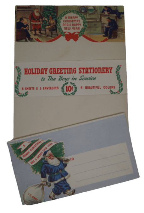 KIT DE CORRESPONDANCE US NAVY NOEL 1943
