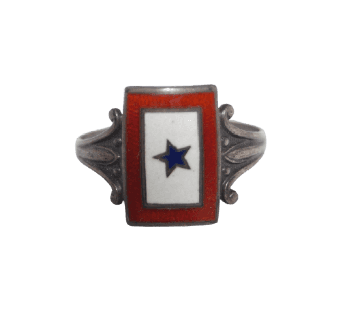 BAGUE "SERVICE FLAG" STERLING