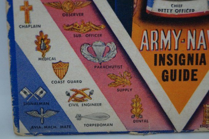 GUIDE INSIGNES ARMY NAVY 1943 "BUY WAR BONDS"