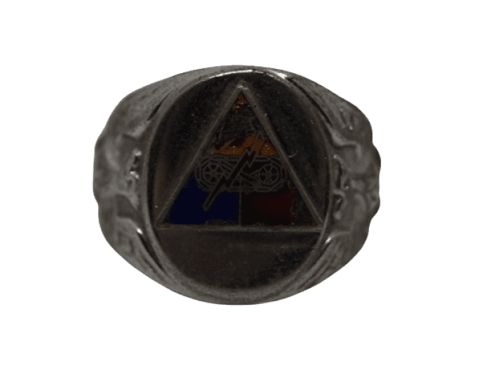 BAGUE CHEVALIERE STERLING ARMORED DIVISION