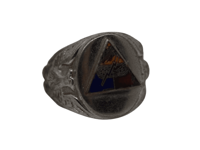 BAGUE CHEVALIERE STERLING ARMORED DIVISION