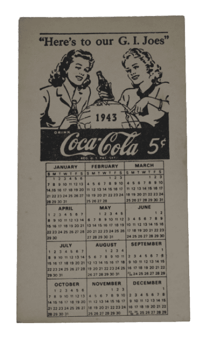 CALENDRIER COCA COLA 1943