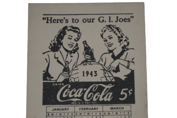 CALENDRIER COCA COLA 1943