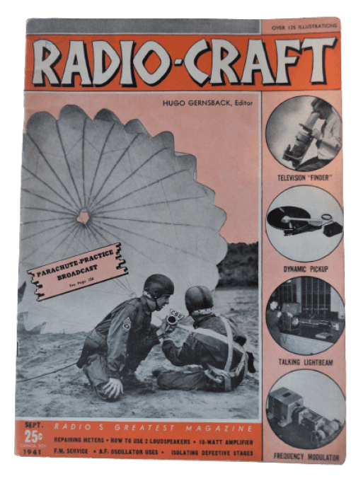 MAGAZINE RADIO-CRAFT 1941 PARACHUTISTES