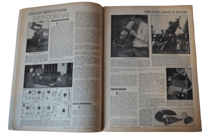 MAGAZINE RADIO-CRAFT 1941 PARACHUTISTES