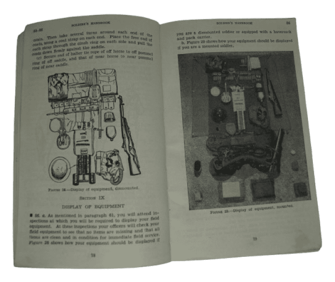 MANUEL SOLDIER'S HANDBOOK 1942 PFC WILLIAM DAVIS