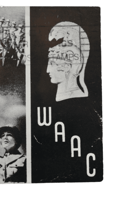 CARTE WAAC FORT DES MOINES 1943 PVT REGINA SCHMIDT 