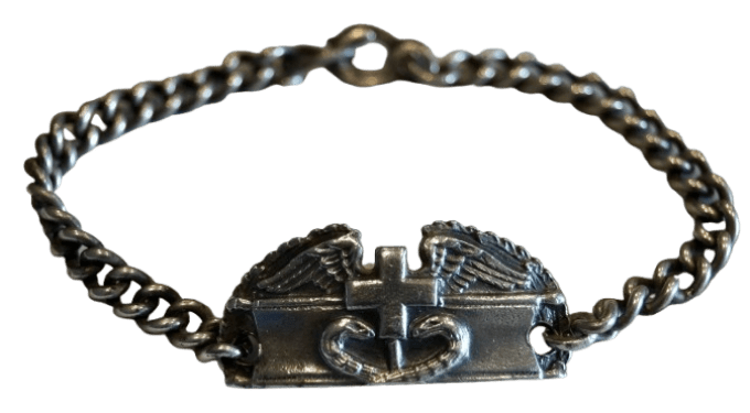 BRACELET ARGENT COMBAT MEDIC US ARMY NOMINATIF 